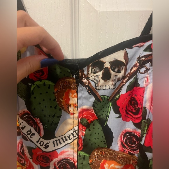 Vintage hell bunny dia de las muertos corset - Picture 4 of 4